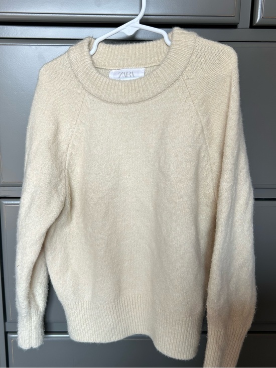 Zara Other - Zara Soft Cream Crewneck Sweater wool blend